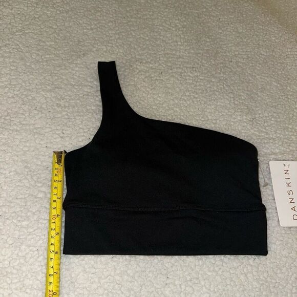 Danskin Women’s One Shoulder Bra Black Salt Color Size Small NWT - Picture 3 of 8